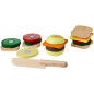Sandwich-Set aus Holz (17 Teile)