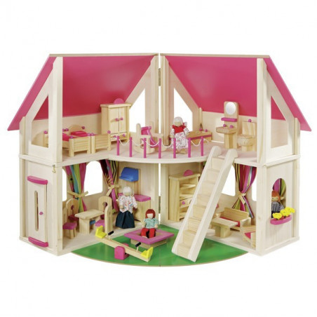 Puppenhaus klappbar aus Holz