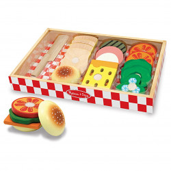 Sandwich-Set aus Holz (17 Teile)
