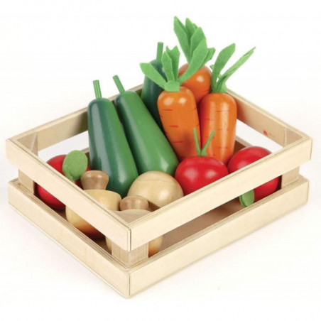 Kiste mit Gemüse - Holz