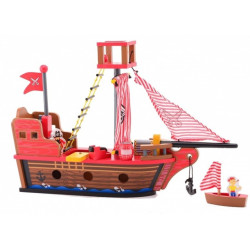 Piratenschiff - Holz - Joueco