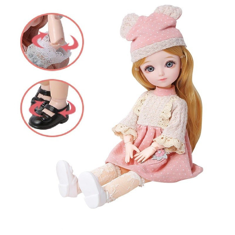 Puppe mit beweglichen Gelenken 30 cm. | Spielmarkt.ch