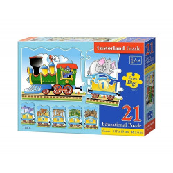 Kinderpuzzle - 21 Teile, Zug