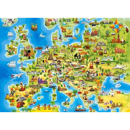 Puzzle Europakarte 100 Teile