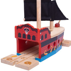 Piratenschiff - Holzeisenbahn Zubehör