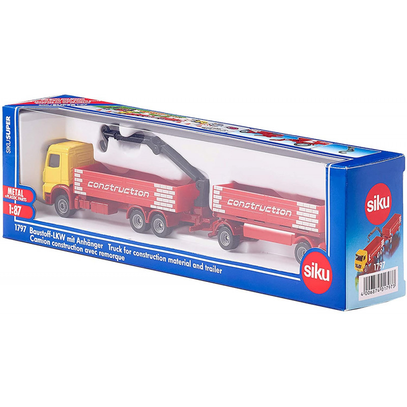 【SK1797】Siku Baustoff-LKW mit Anhänger Siku 1797 Baustoff-LKW mit Anhänger - kaufen bei Spielmarkt.ch