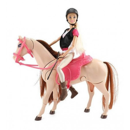 Puppe - LAUREN auf Pferd