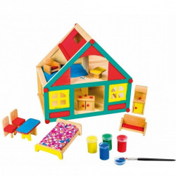 Puppenhaus mit Möbel