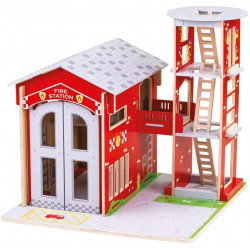 Feuerwehrstation - Feuerwache aus Holz