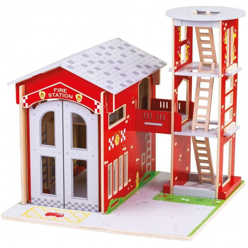 Feuerwehrstation - Feuerwache aus Holz