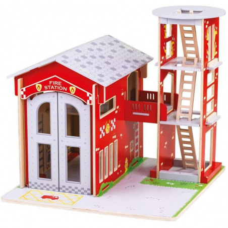 Feuerwehrstation - Feuerwache aus Holz