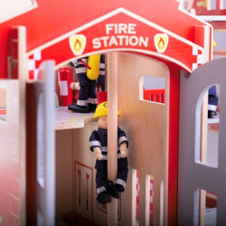 Feuerwehrstation - Feuerwache aus Holz