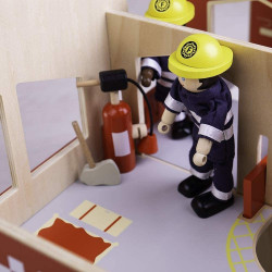 Feuerwehrstation - Feuerwache aus Holz