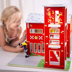 Feuerwehrstation - Feuerwache aus Holz