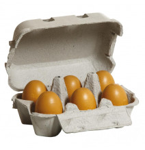 Eier, braun im Karton - Erzi